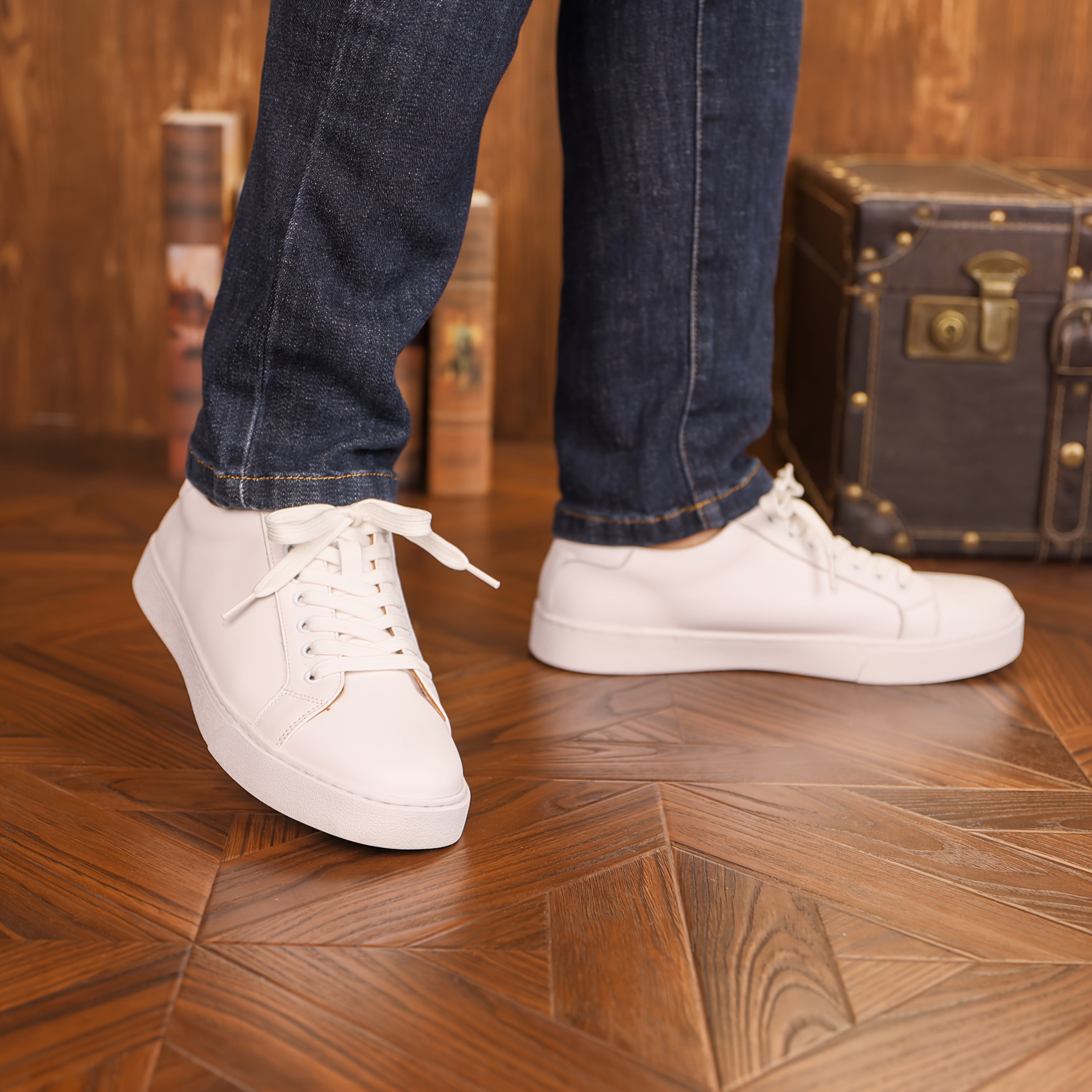 Chaussures en Cuir Basses pour Hommes