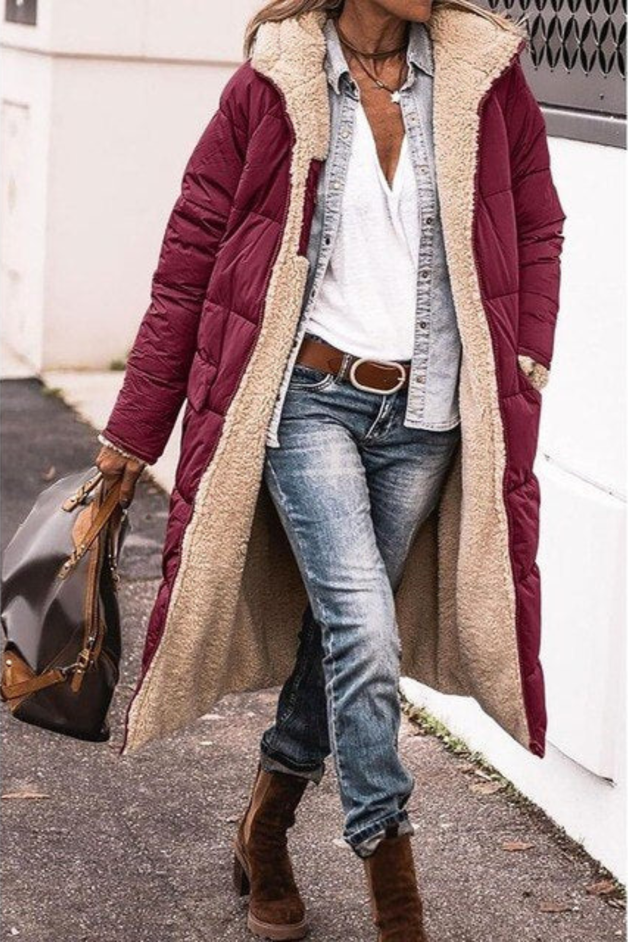 Veste Réversible Élégante pour Femmes – Manteau Chic et Confortable