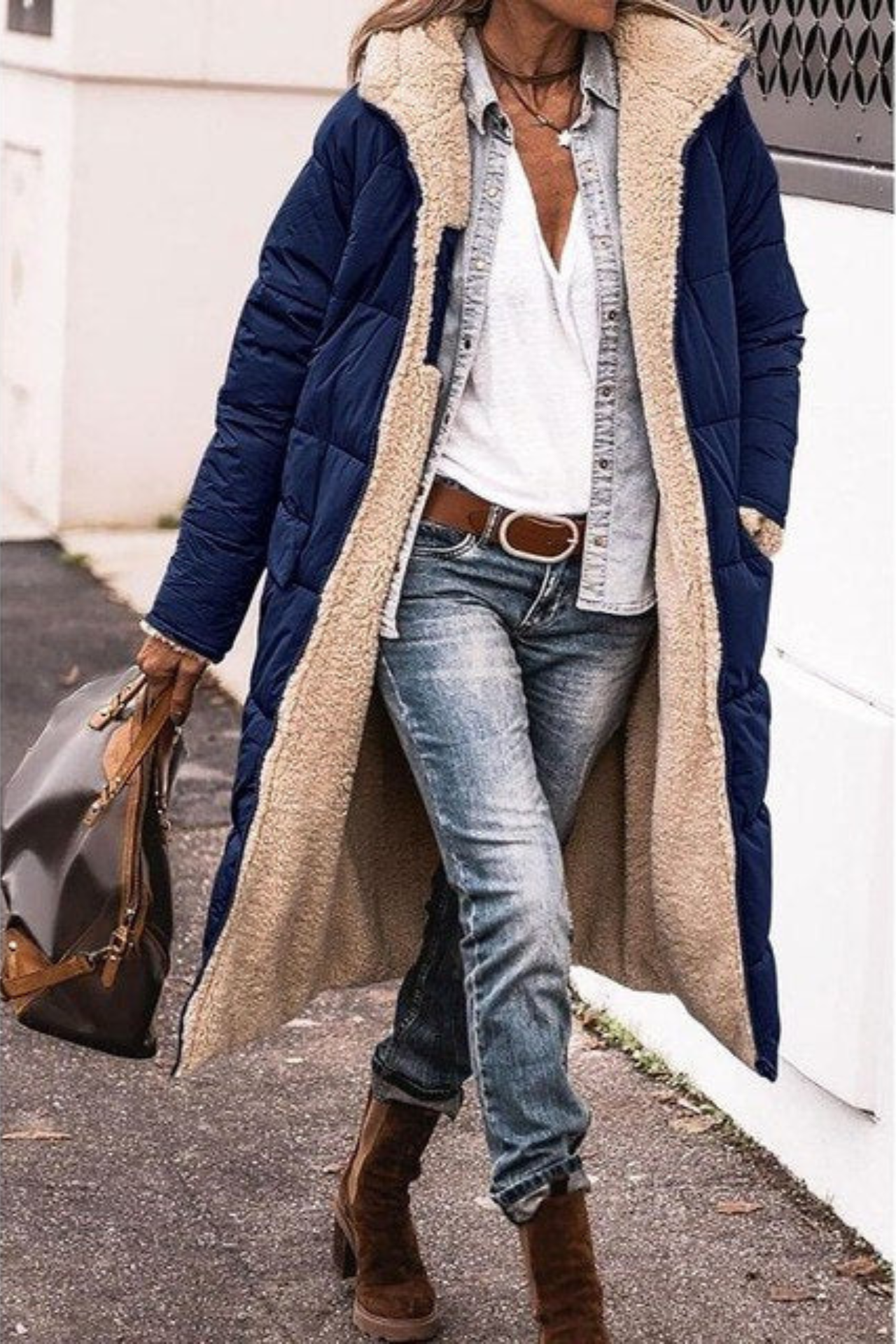 Veste Réversible Élégante pour Femmes – Manteau Chic et Confortable