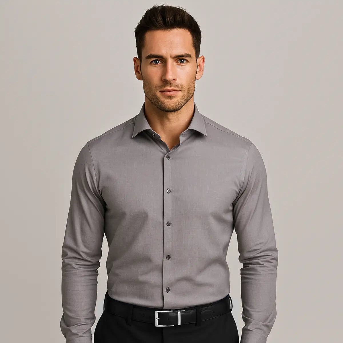 Chemise Ajustée Anti-Froissement
