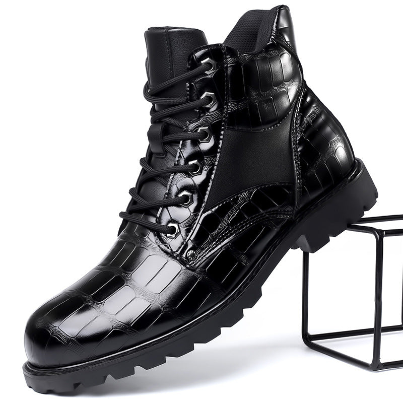 Dante Ferrara | Croc-Effect Boots