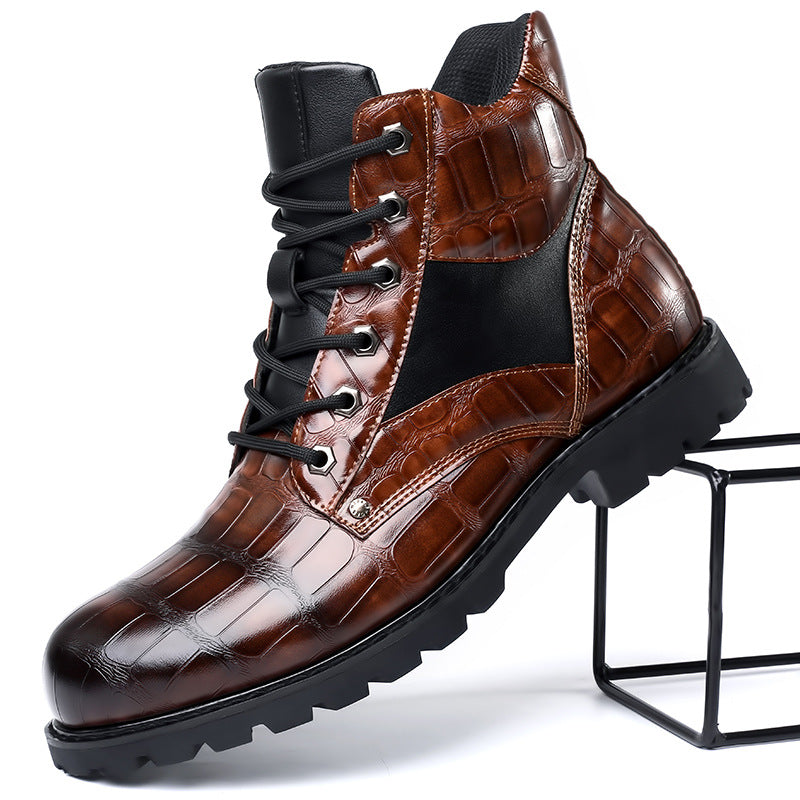 Dante Ferrara | Croc-Effect Boots