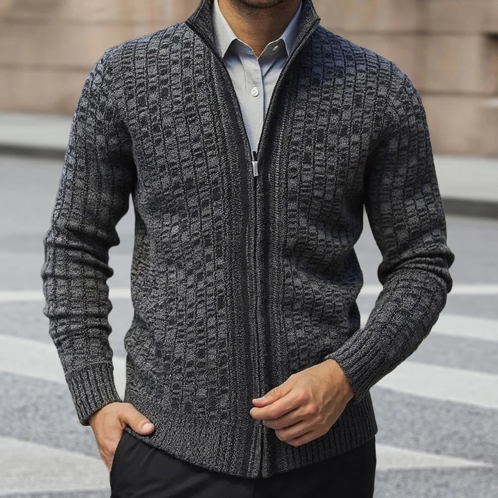 Jean - Cardigan Zippé Confortable avec Poches, Idéal pour l'Automne 2025