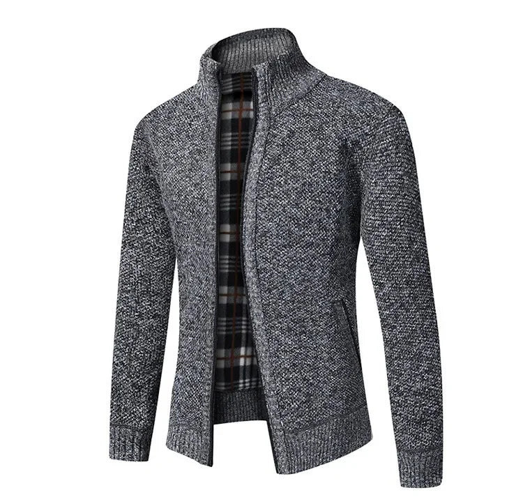 Pull en Tricot Épais à Col Montant, Slim Fit, Confort Idéal pour l'Automne-Hiver - Grande Taille Disponible