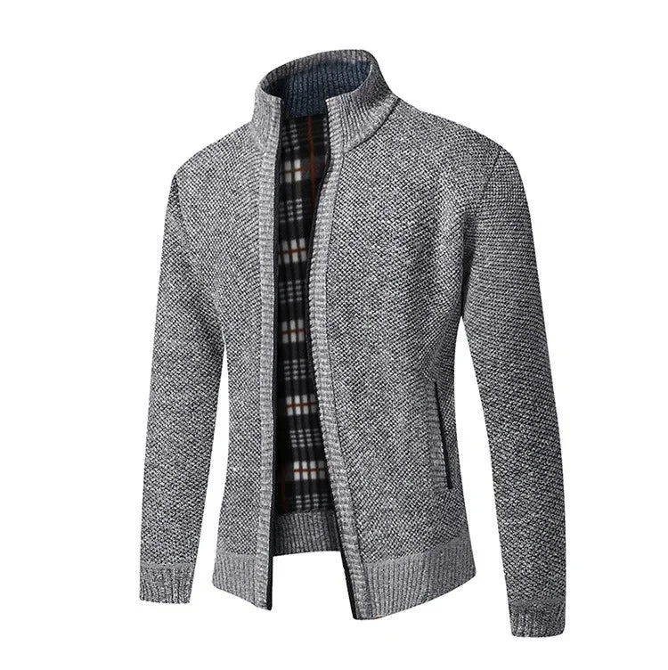 Pull en Tricot Épais à Col Montant, Slim Fit, Confort Idéal pour l'Automne-Hiver - Grande Taille Disponible