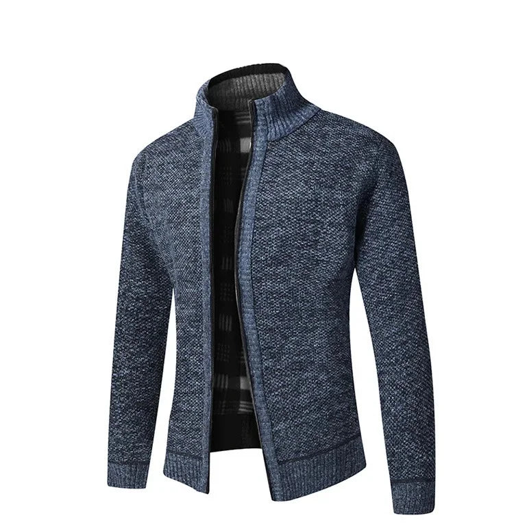 Pull en Tricot Épais à Col Montant, Slim Fit, Confort Idéal pour l'Automne-Hiver - Grande Taille Disponible