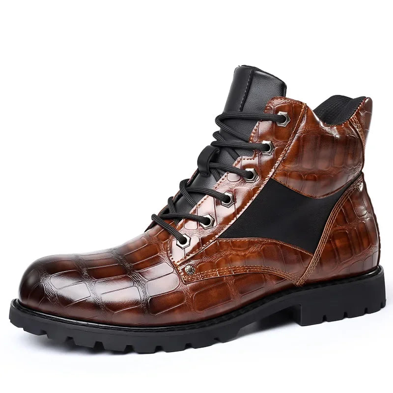 Dante Ferrara | Croc-Pattern Boots