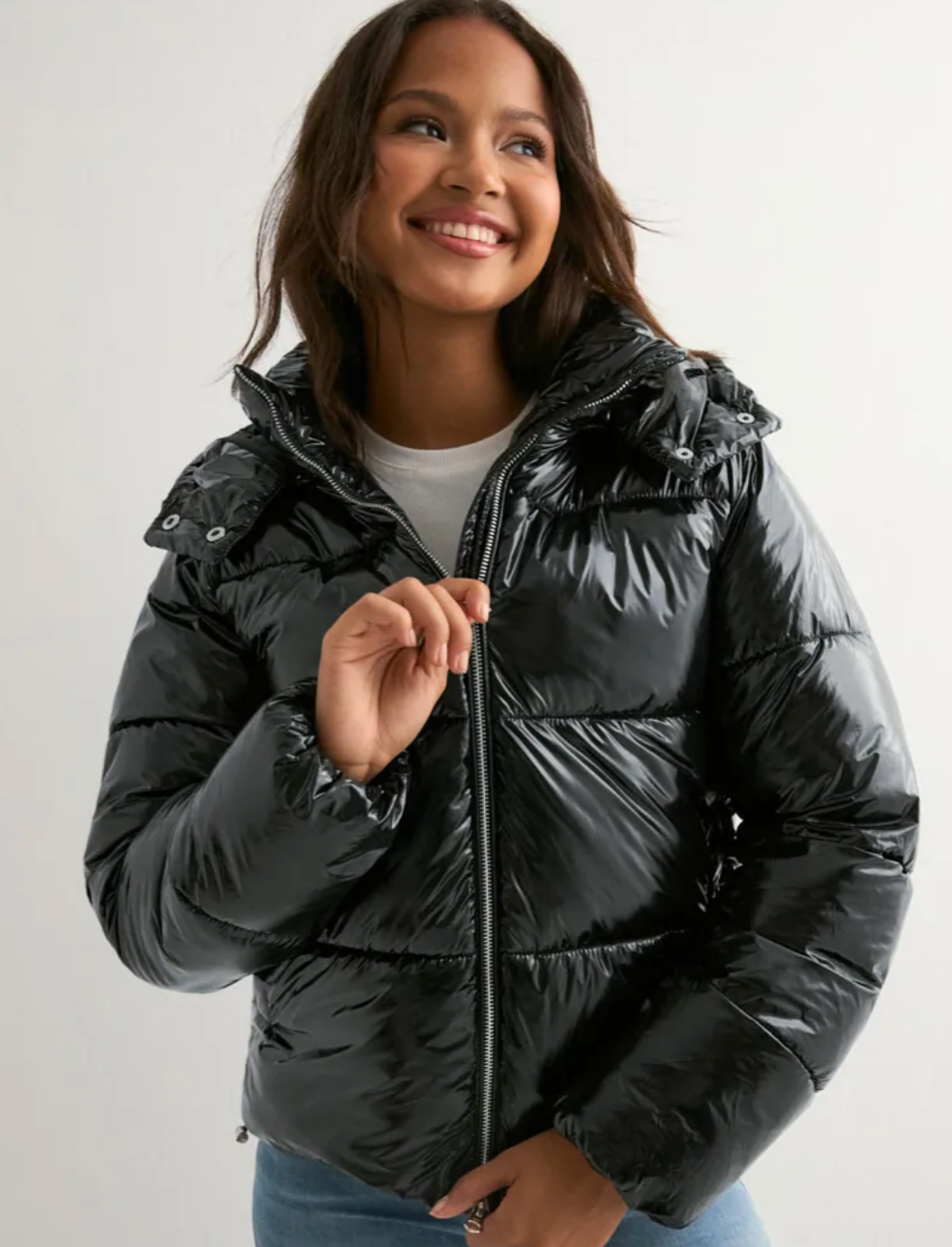 Elyora - Shiny Puffer Jacket