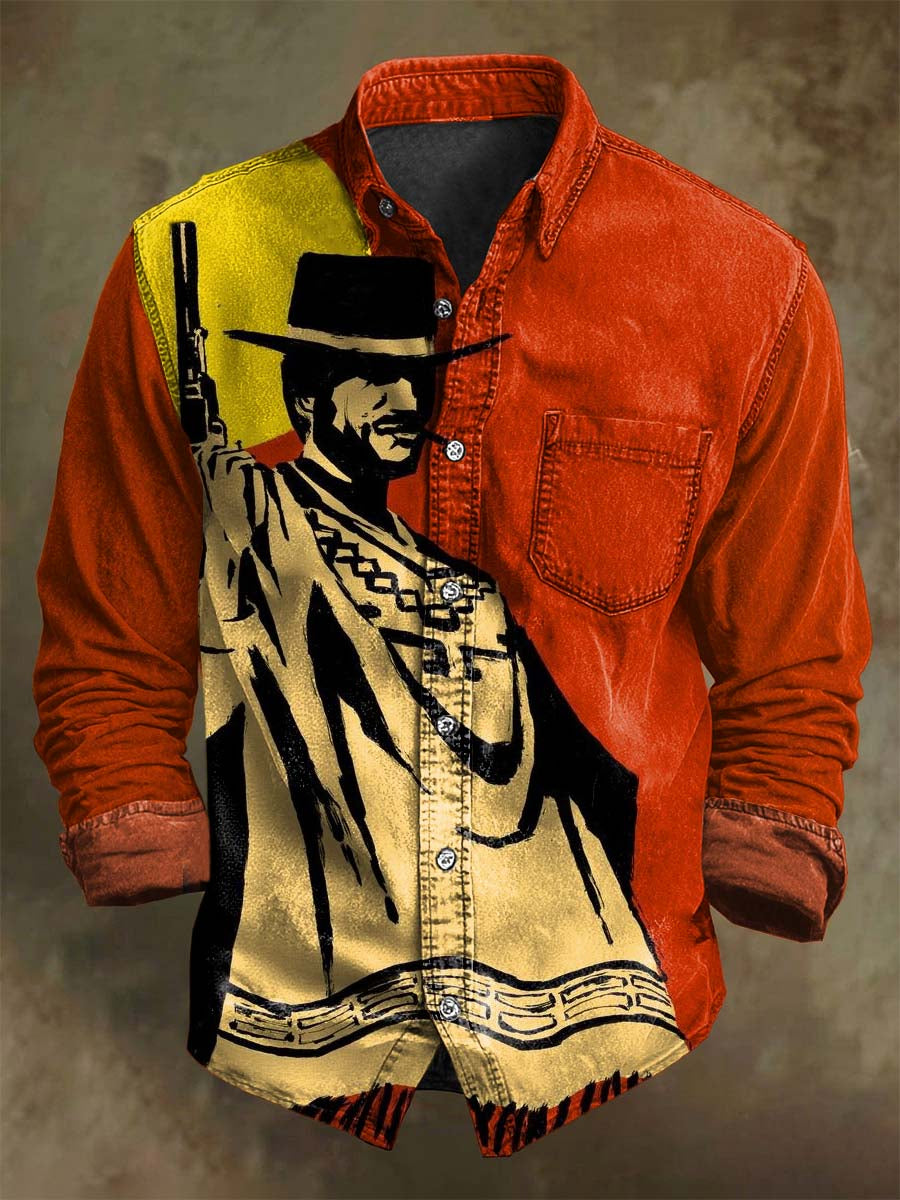 T-shirt long à manches imprimées Halloween - Citrouille maléfique