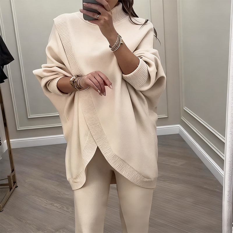 🔥 59 % DE REMISE ! NOUVEAUTÉ ! Ensemble 2 pièces pour femme – Pull asymétrique + pantalon large, coupe ample en tissu doux et ultra confortable 👚✨ ✅ Livraison offerte